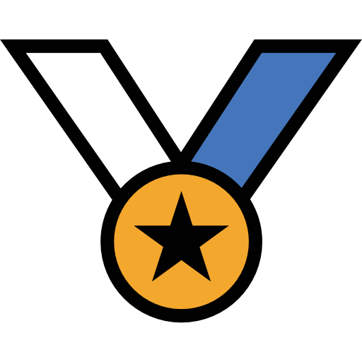 medaglia All-inclusive Lineal color icona