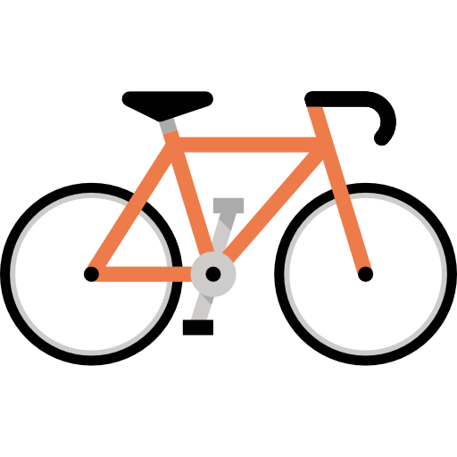 Bicycle All-inclusive Flat icon