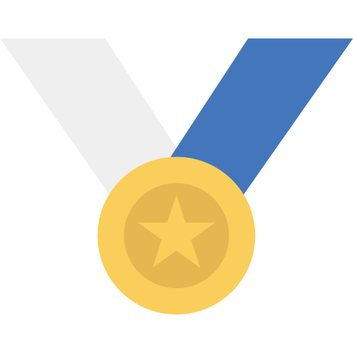 medalla All-inclusive Flat icono