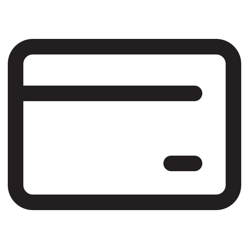 tarjeta de crédito Generic Basic Outline icono