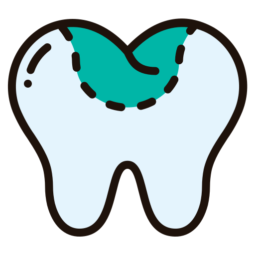 wypełnienie stomatologiczne Generic Outline Color ikona