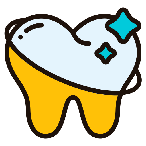 Tooth whitening Generic Outline Color icon