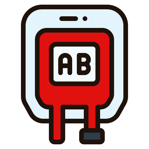 Blood type ab Generic Outline Color icon