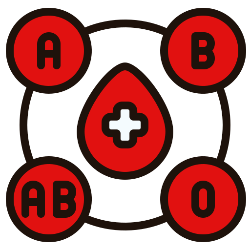 Blood type Generic Outline Color icon