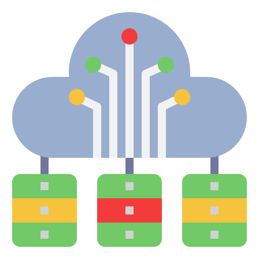 Облачный сервер Generic Flat иконка