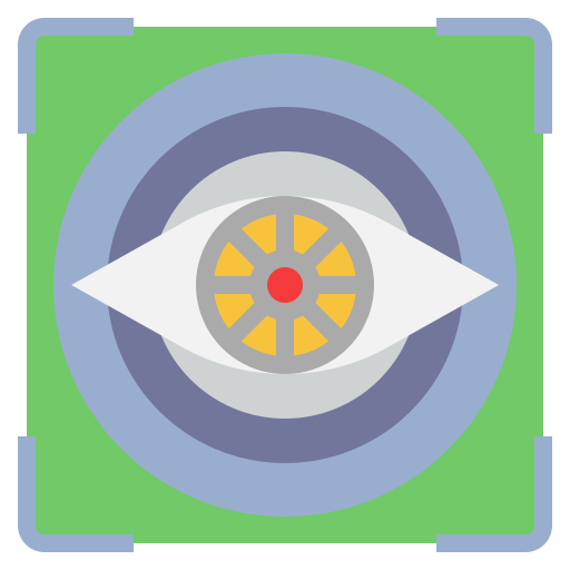 escaneo de retina Generic Flat icono