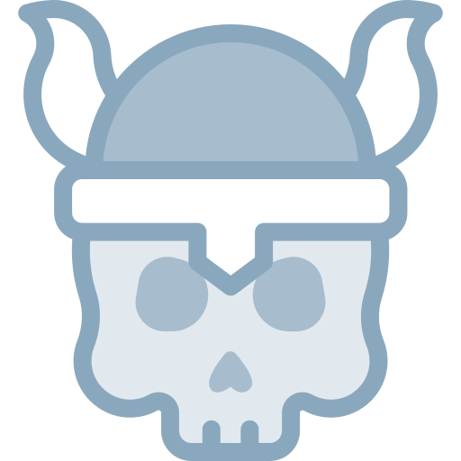 Skull Detailed color Lineal color icon