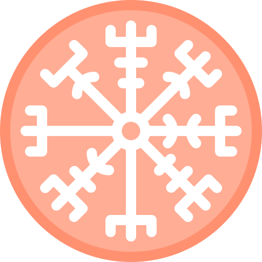 vegvisir Detailed color Lineal color icoon