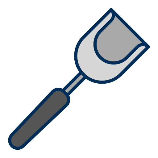 Shovel tool Generic Outline Color icon