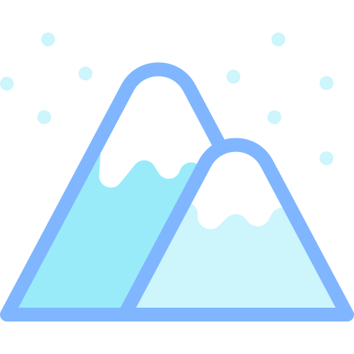 Mountains Detailed color Lineal color icon