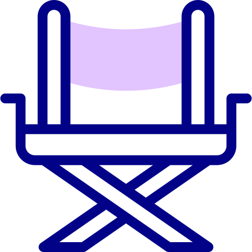 krzesło reżysera Detailed Mixed Lineal color ikona