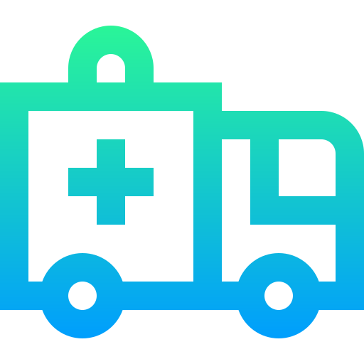 ambulanza Super Basic Straight Gradient icona