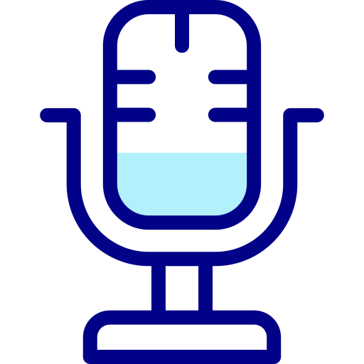 Microphone Detailed Mixed Lineal color icon