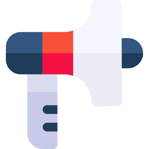 Megaphone Basic Rounded Flat icon