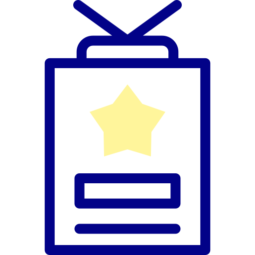 신분증 Detailed Mixed Lineal color icon