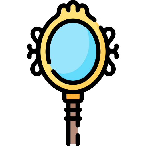 Hand mirror Special Lineal color icon