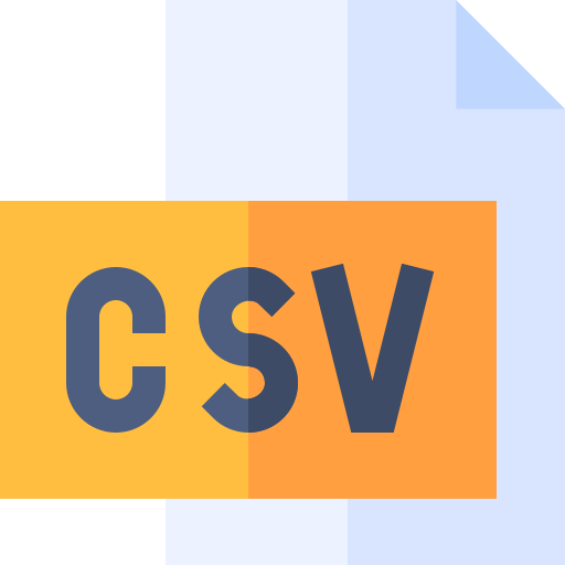 csv Basic Straight Flat icono
