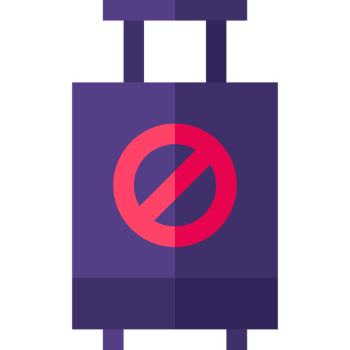No travelling Basic Straight Flat icon