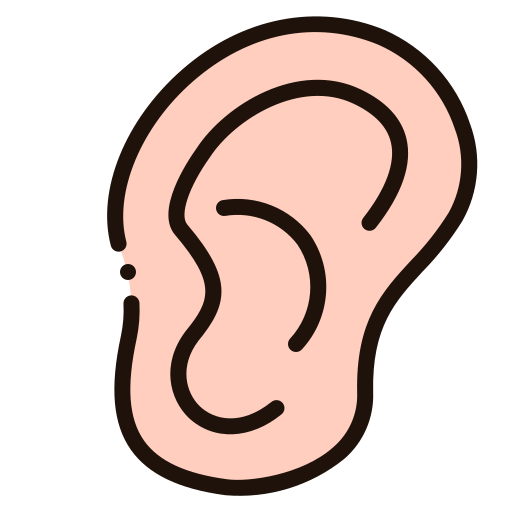 Ear Generic Outline Color icon