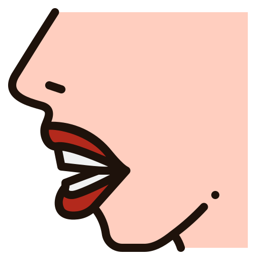 Mouth Generic Outline Color icon