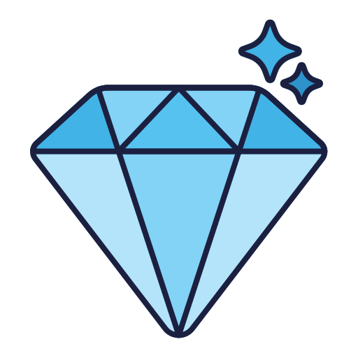 diamanten Generic Outline Color icoon