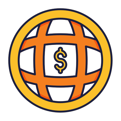 Dollar signs Generic Outline Color icon