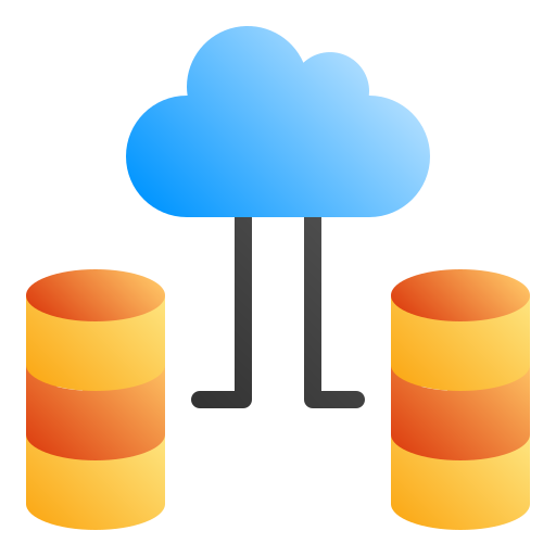 Cloud server Generic Flat Gradient icon