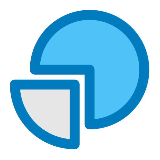 kreisdiagramm Generic Blue icon