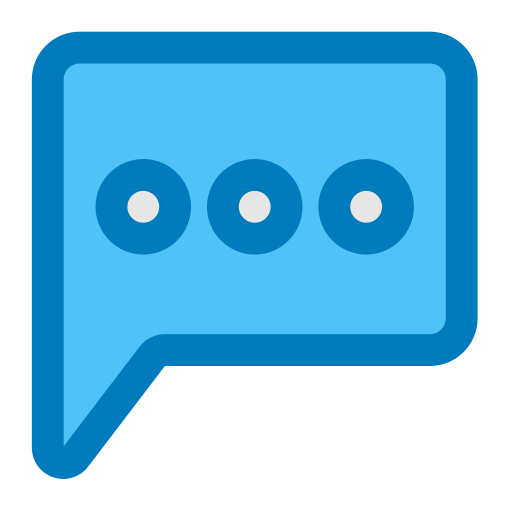 chat Generic Blue icono