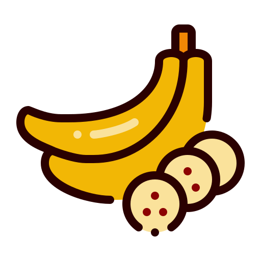 banana Generic Outline Color icona
