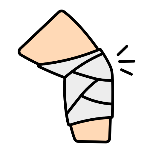 articulación de la rodilla Generic Outline Color icono