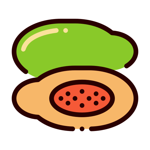 Papaya Generic Outline Color icon