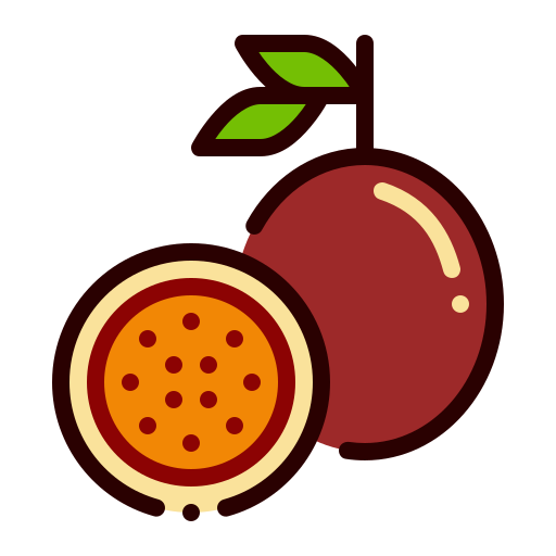 Passion fruit Generic Outline Color icon