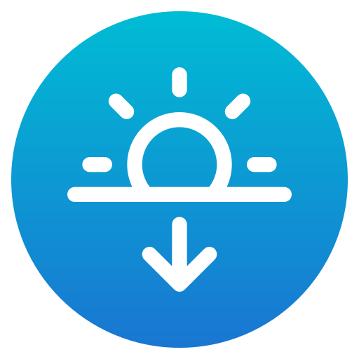 日没 Generic Circular icon