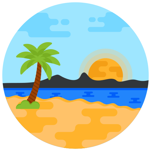 spiaggia Generic Circular icona