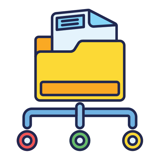 File and folder Generic Outline Color icon