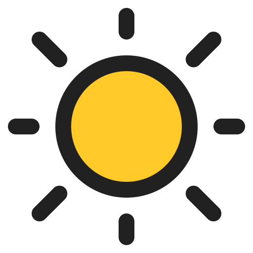 sonne Generic Outline Color icon