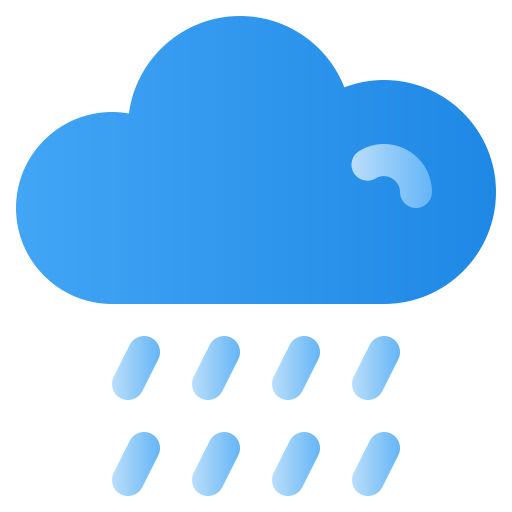 deszczowy Generic Flat Gradient ikona