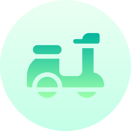 scooter Basic Gradient Circular Icône