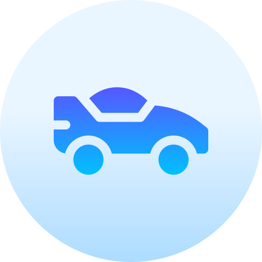 Supercar Basic Gradient Circular icon