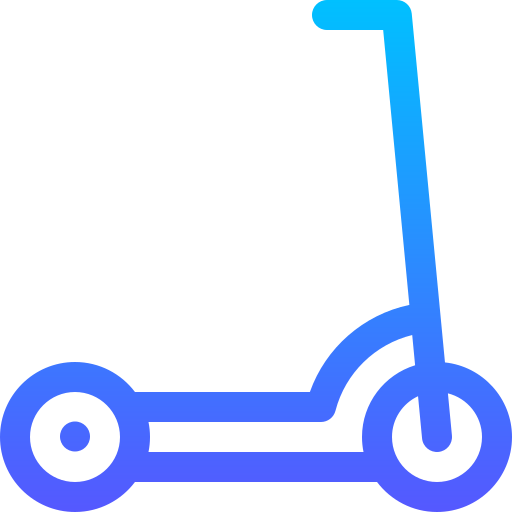 Electric scooter Basic Gradient Lineal color icon