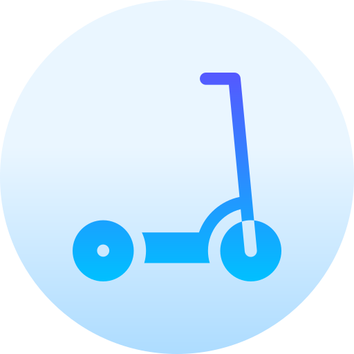 scooter électrique Basic Gradient Circular Icône