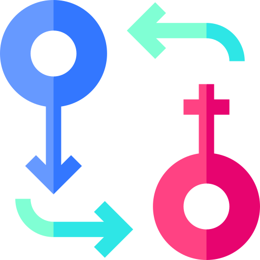 riassegnazione del sesso Basic Straight Flat icona