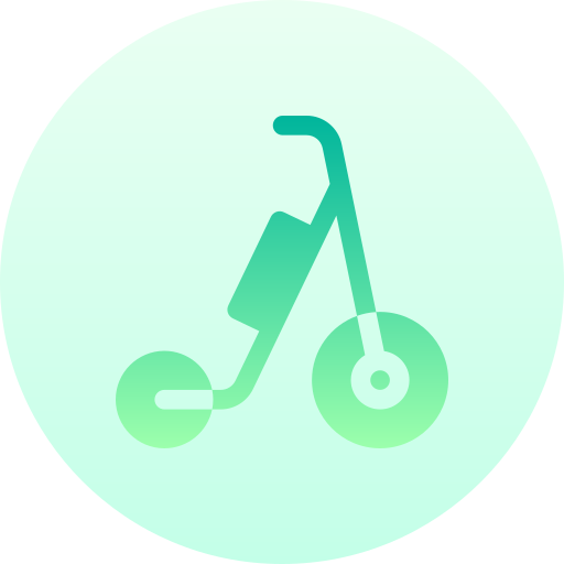triciclo Basic Gradient Circular icono