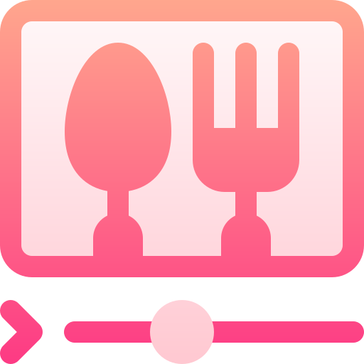 料理 Basic Gradient Gradient icon