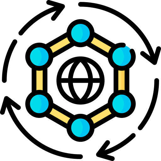 グローバルネットワーク Special Lineal color icon