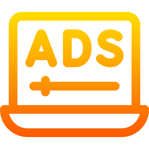Ads Basic Gradient Lineal color icon