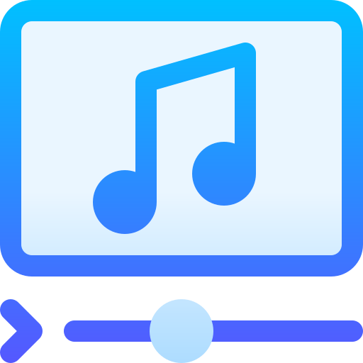 ミュージックビデオ Basic Gradient Gradient icon
