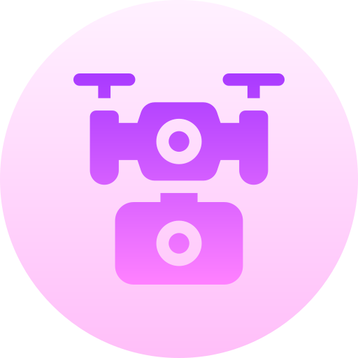 drone Basic Gradient Circular icona