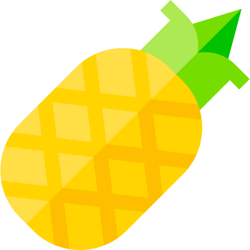 ananas Basic Straight Flat Icône